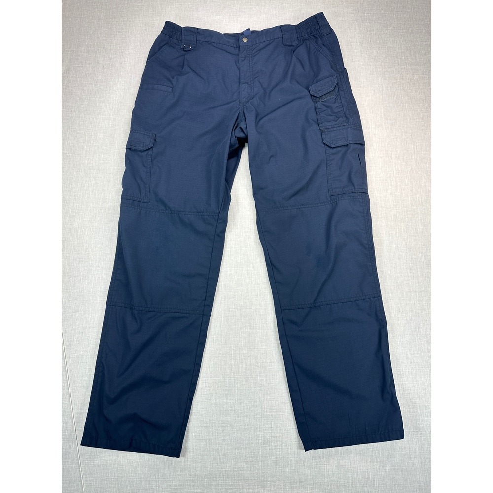 5.11 Tactical Cargo Pants Mens 40x34 Blue 74273 Ripstop Tactical Series EUC - Picture 4 of 12